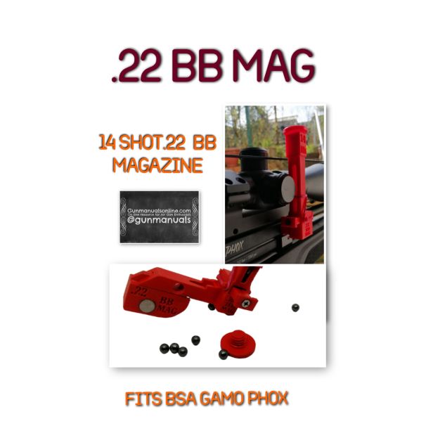 .22 BB MAG 14 Shot Magazine For BSA Gamo Phox Air Rifle Gun